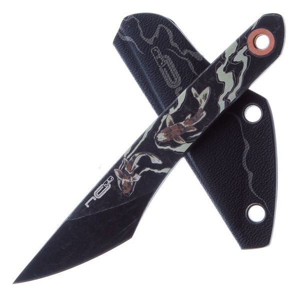 Нож N.C.Custom киридаши KOI Black Stonewash сталь AUS-8