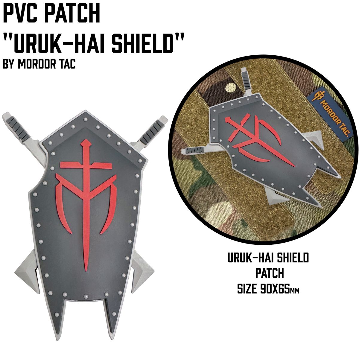 PVC patch "Uruk-Hai shield"