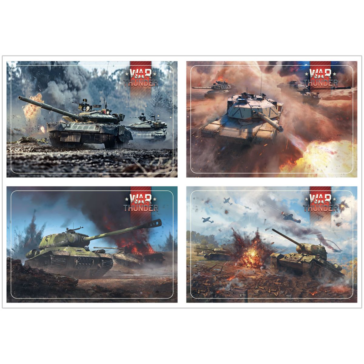 Комплект стикеров "War Thunder"