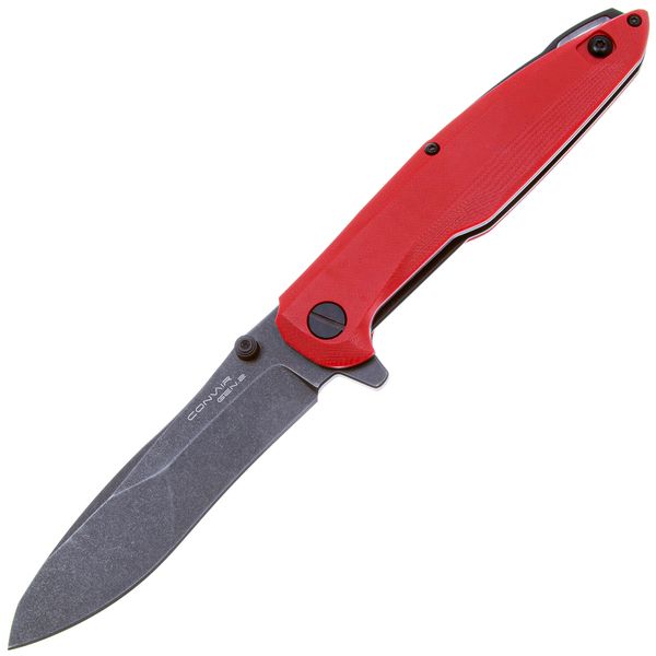 Складной нож Mr.Blade Convair Gen.2 Blackwash D2 Red G10