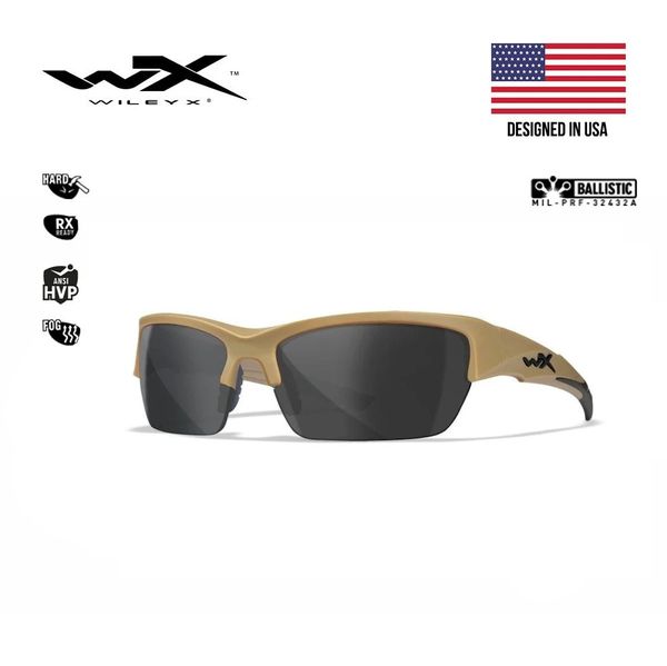 Баллистические очки Wiley X WX VALOR Tan 3 линзы