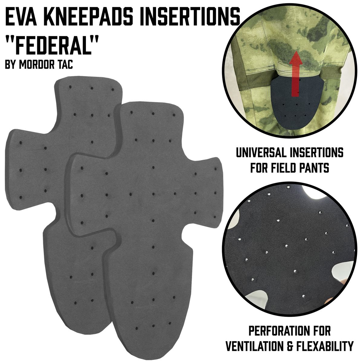 EVA kneepads insertions "Federal"