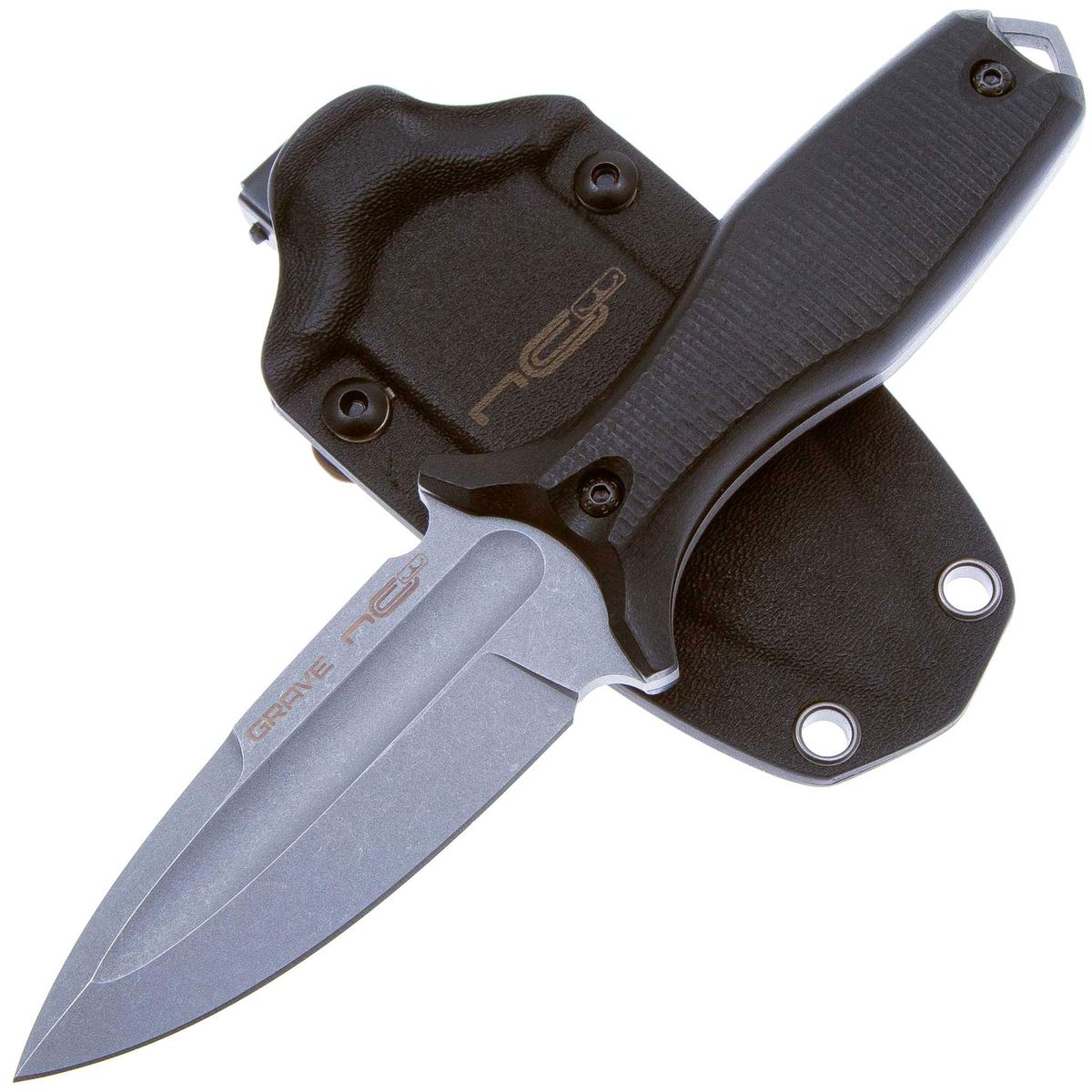Нож Туристический  N.C.Custom Grave SW AUS-10, рукоять Black G10