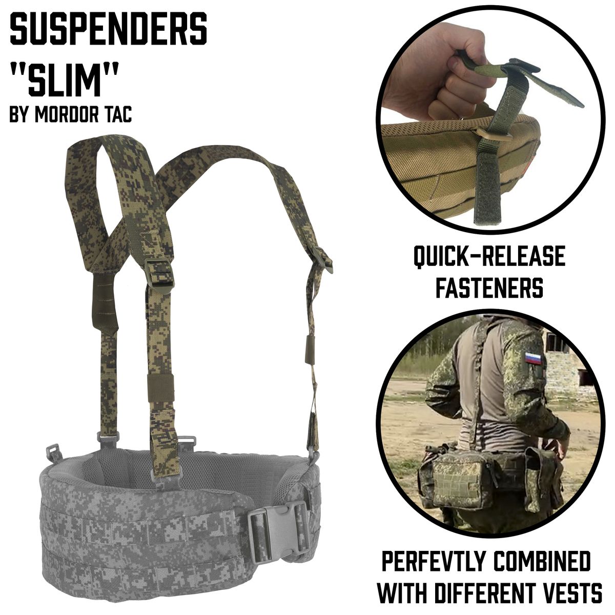 Suspenders for warbelt "Slim" type "Y"