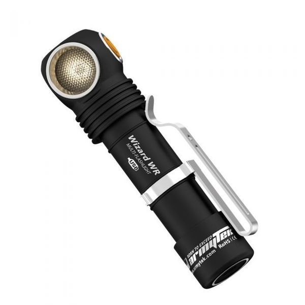 Фонарь налобный-мульти Armytek Wizard C2 WR Magnet USB белый + красный