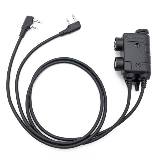 Кнопка M56 DUALCOMM PTT, Kenwood / Baofeng 2-pin Connector EARMOR