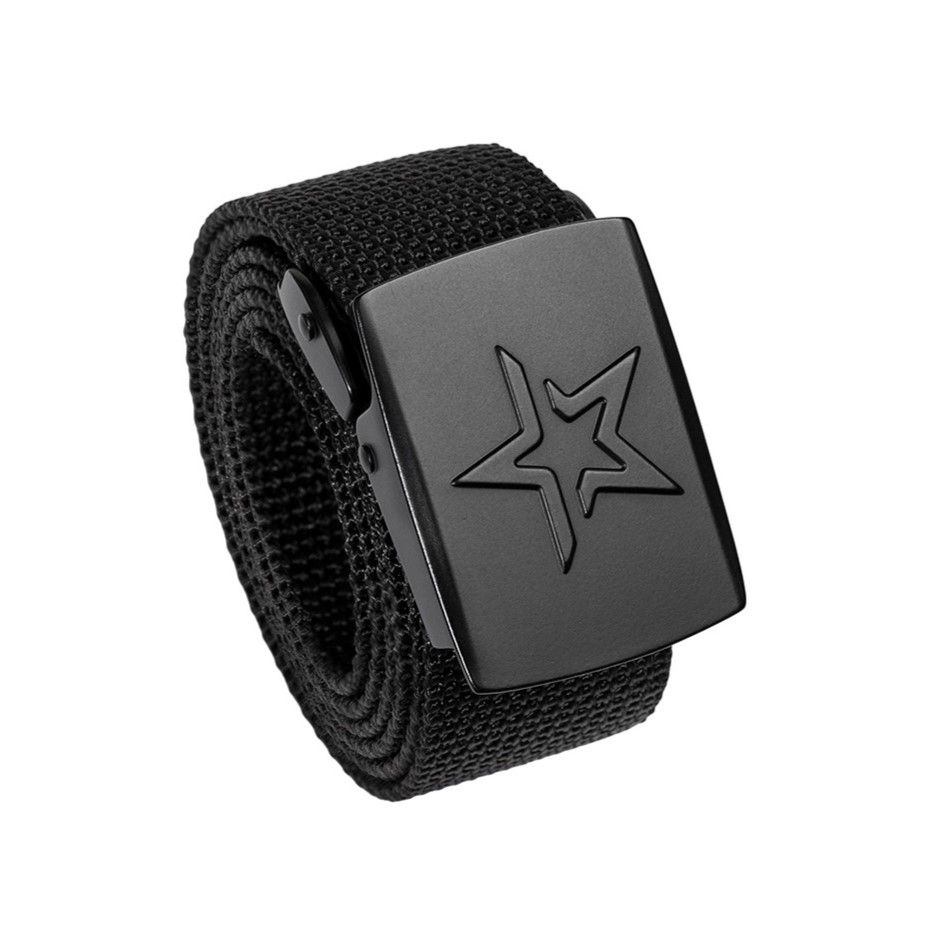 Ремень брючный "Юнармия" 35мм черный, пряжка черный Zubr-Force