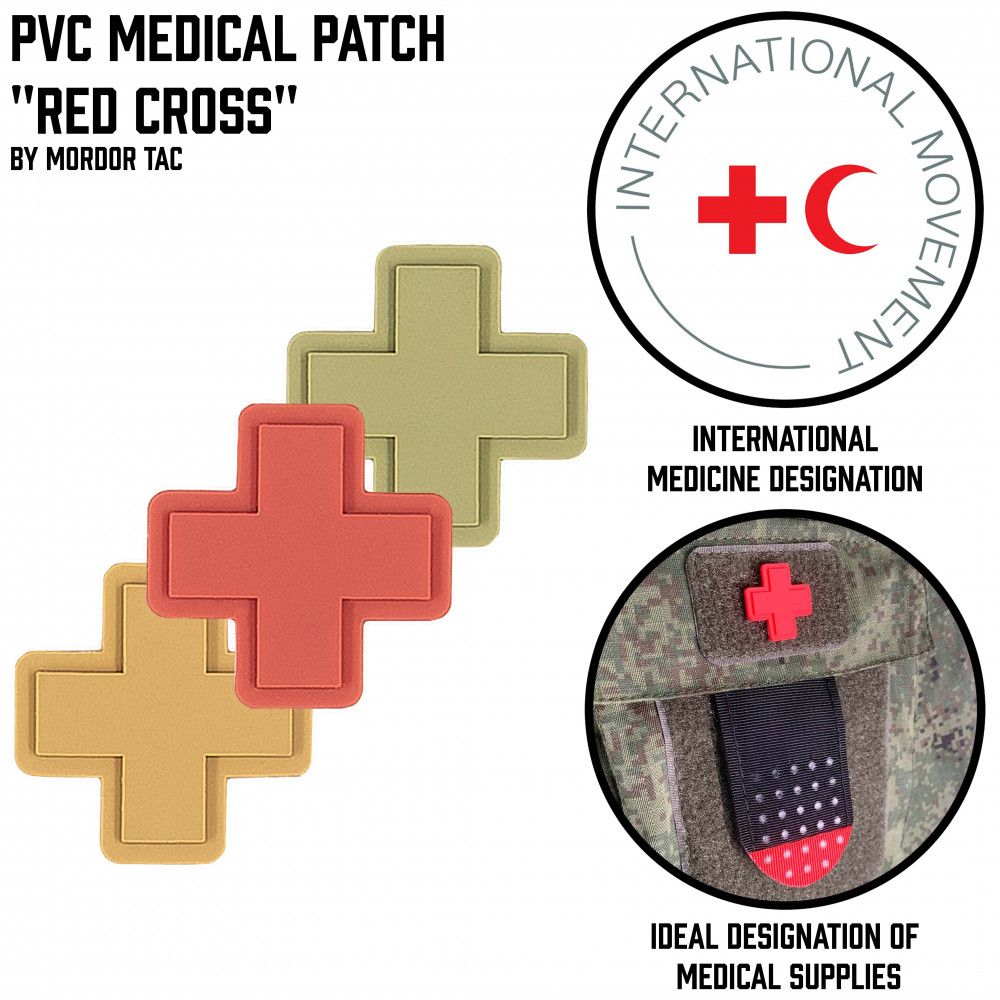 Matrix Reflective Medic Patch w/ Nylon Bordering (Color: Red
