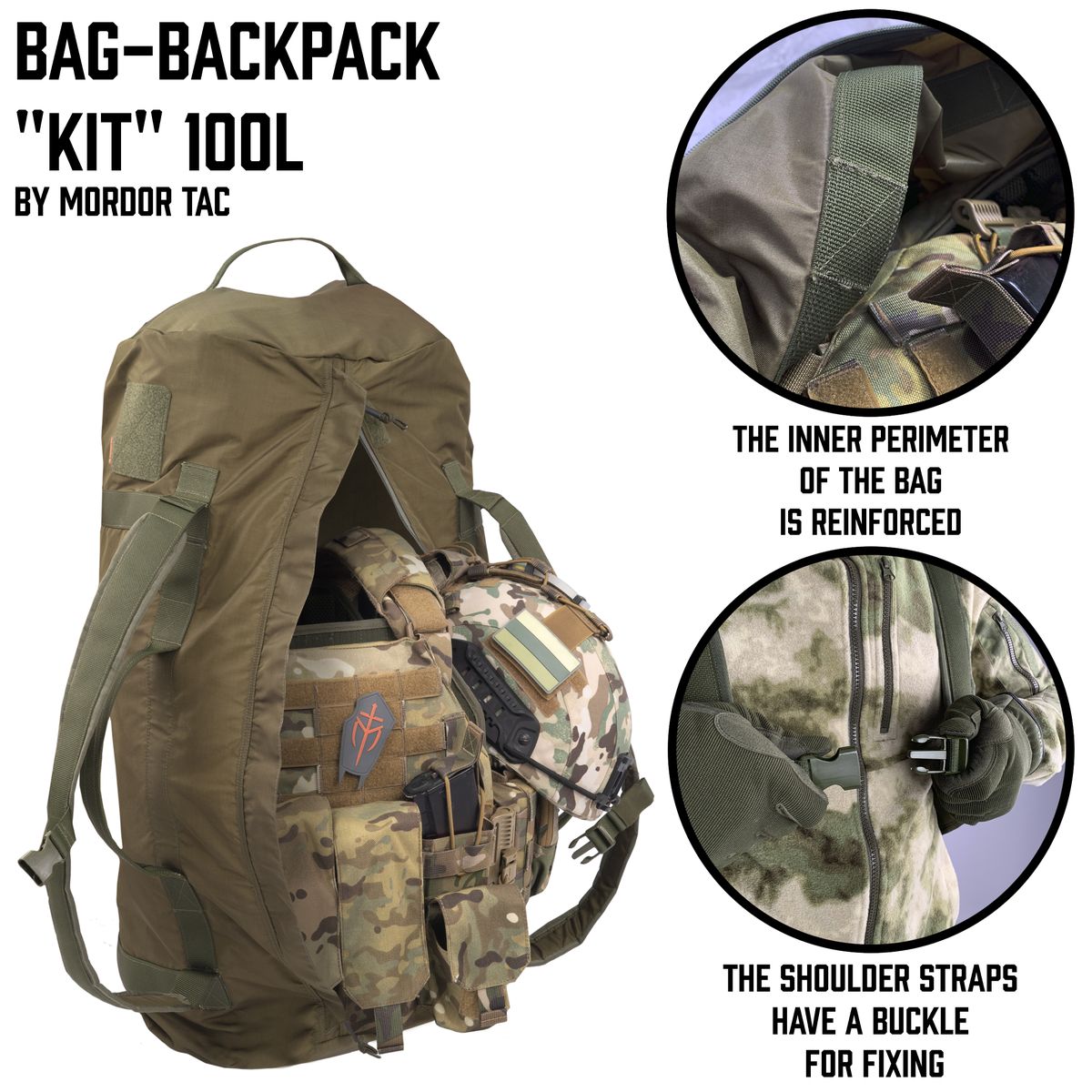 Bag-backpack "Kit" 100 liters