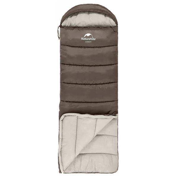 Мешок спальный Naturehike NH20MSD07-U350S (ЛЕВЫЙ) коричневый