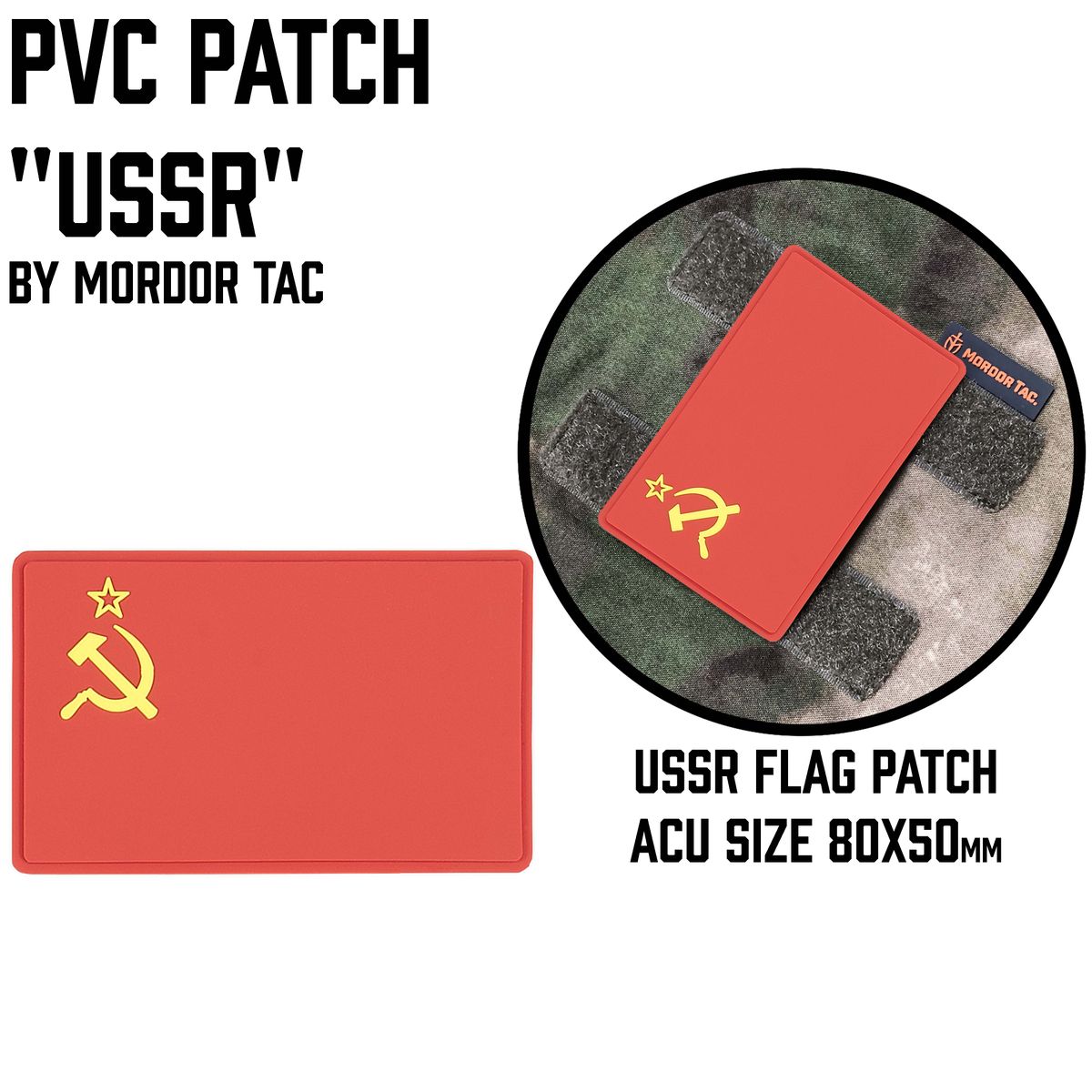USSR Flag PVC Patch | Grey-shop