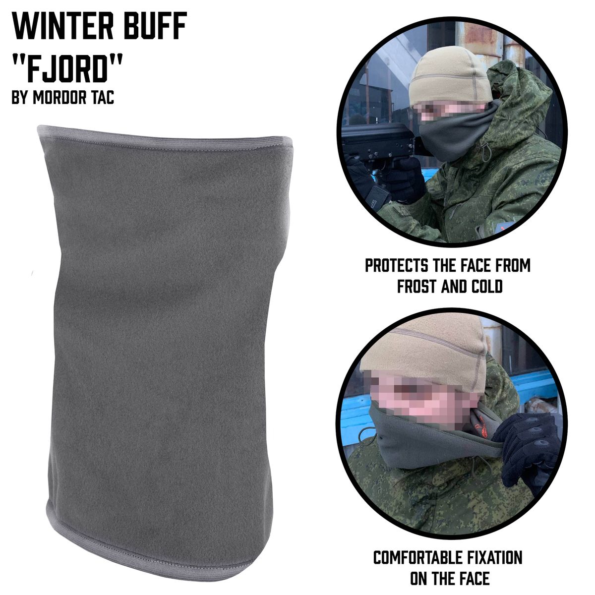 Winter fleece buff "Fjord"