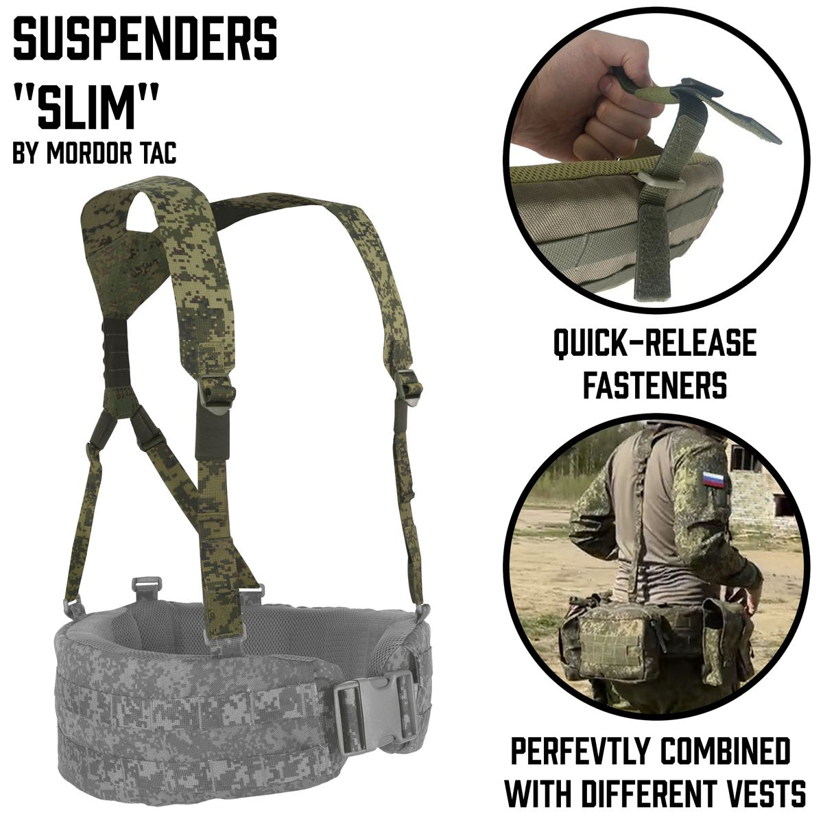 Suspenders for warbelt "Slim" type "H"