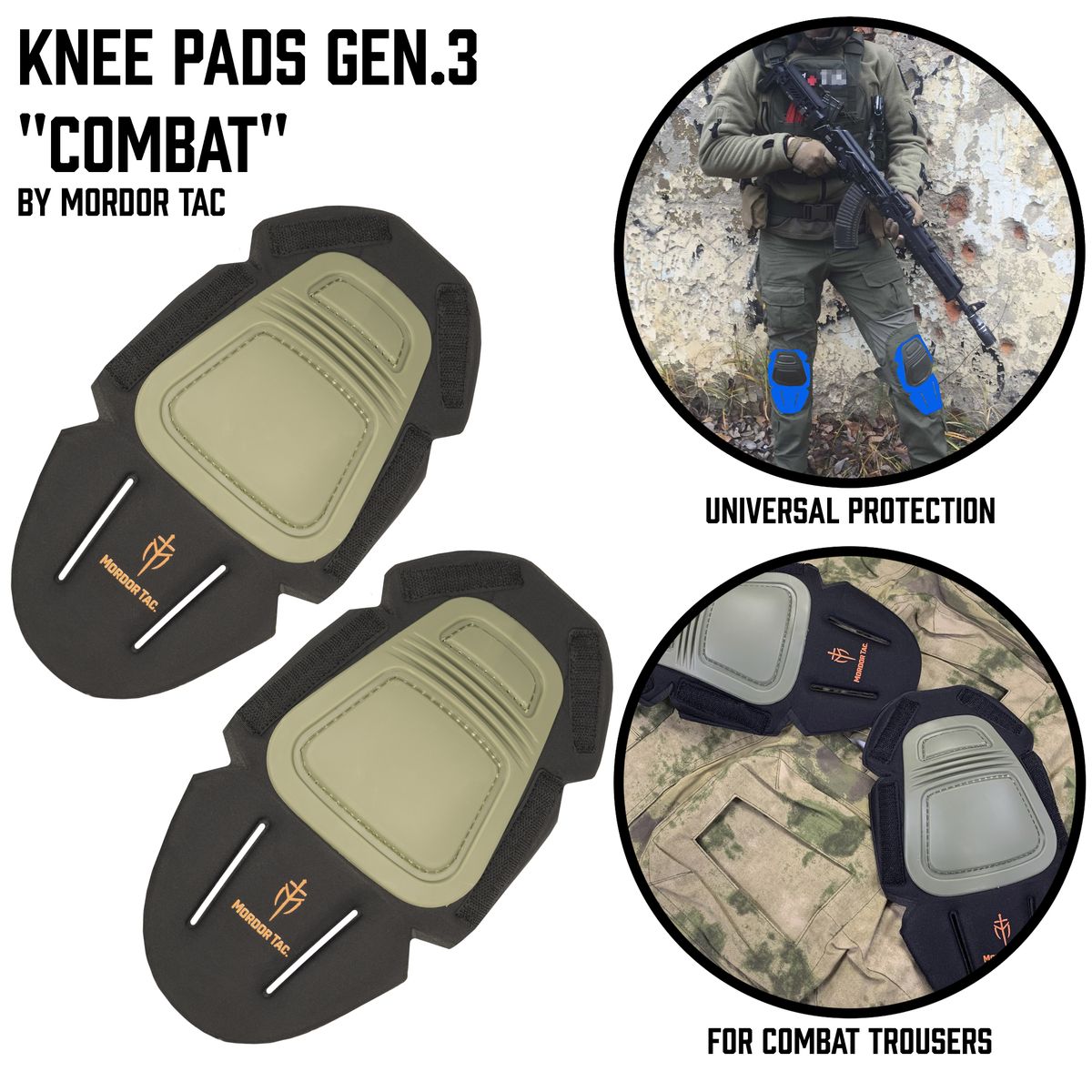 Kneepads Combat | Grey-shop