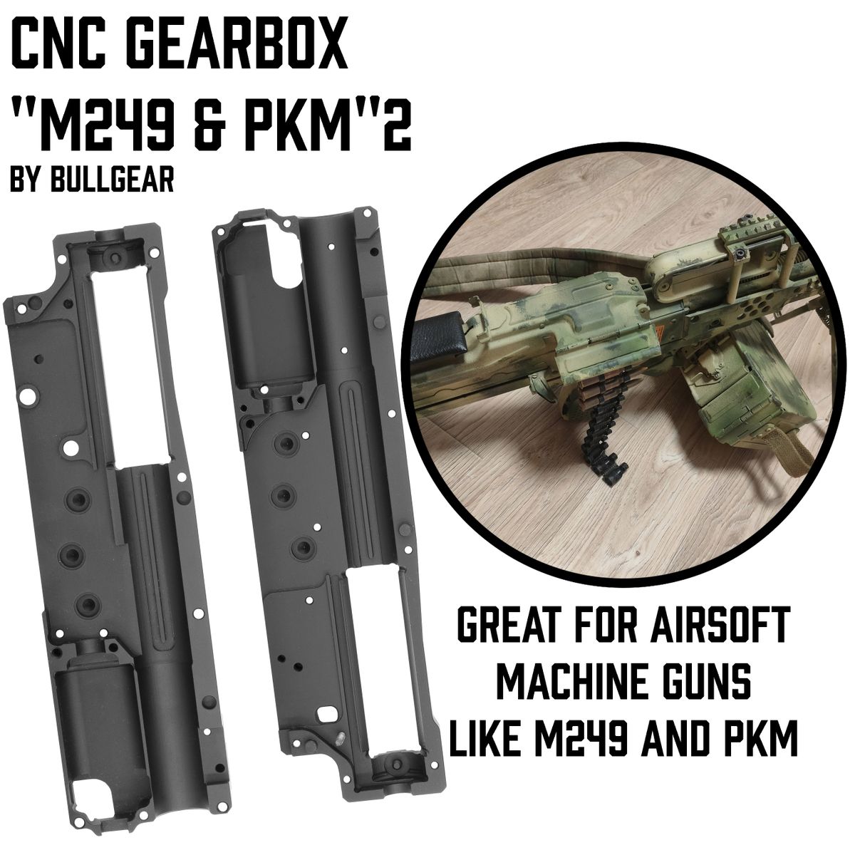 Airsoft CNC GearBox M249 & PKM