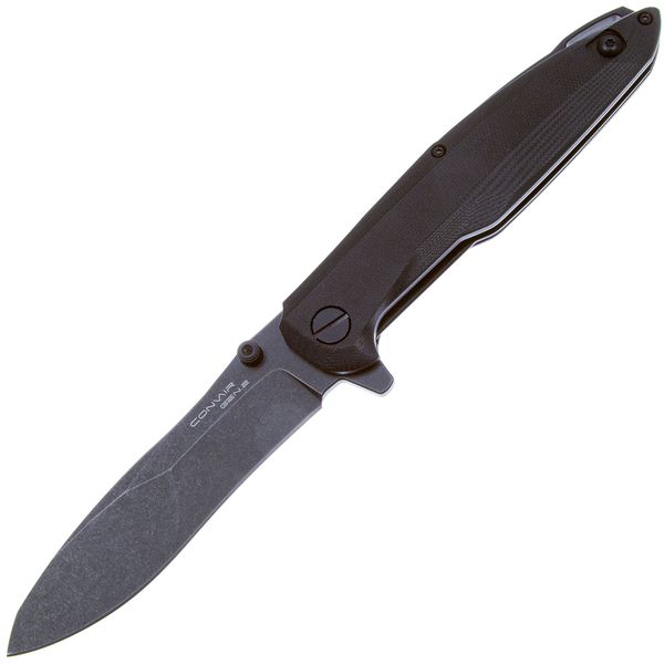 Складной нож Mr.Blade Convair Gen.2 Blackwash D2 Black G10
