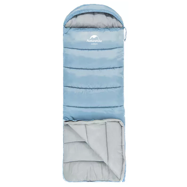 Мешок спальный Naturehike NH20MSD07-U350S (ПРАВЫЙ) голубой