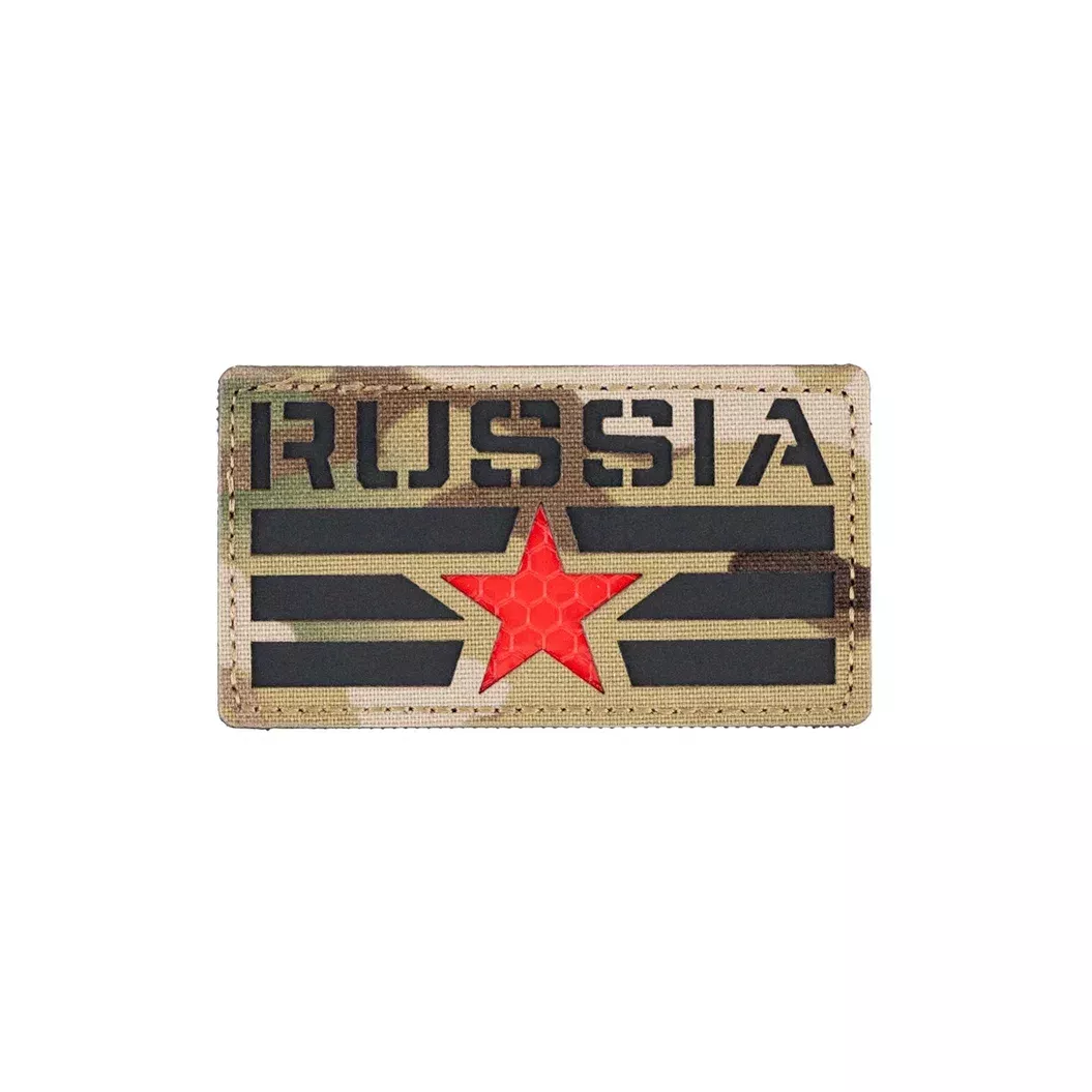 Патч РОССИЯ Звезда Светоотражающий MC Академия Снаряжения