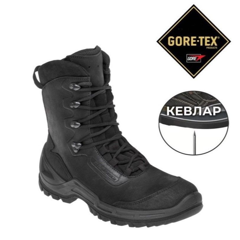 Ботинки VAGABUND HIGH GTX Kevlar, цвет Mid Black Prabos